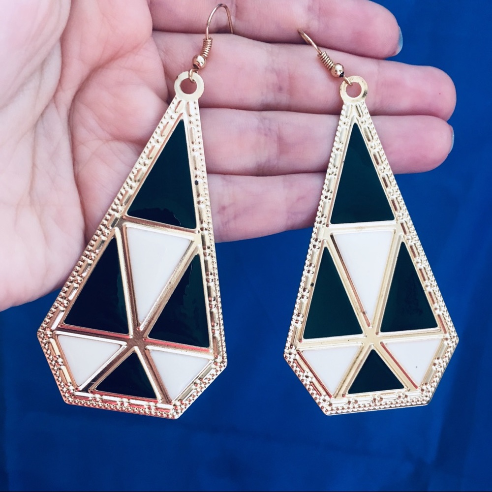 Vintage triangle earrings